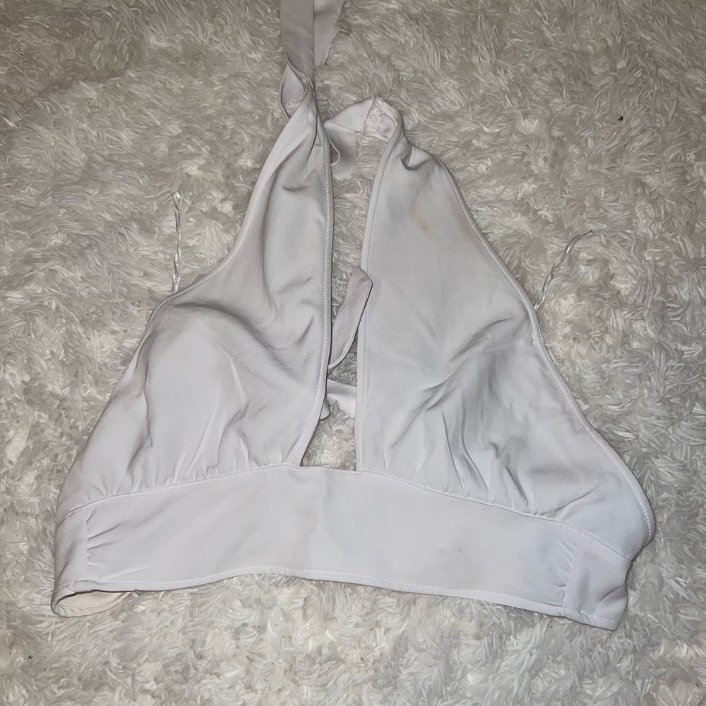 White cropped tank top